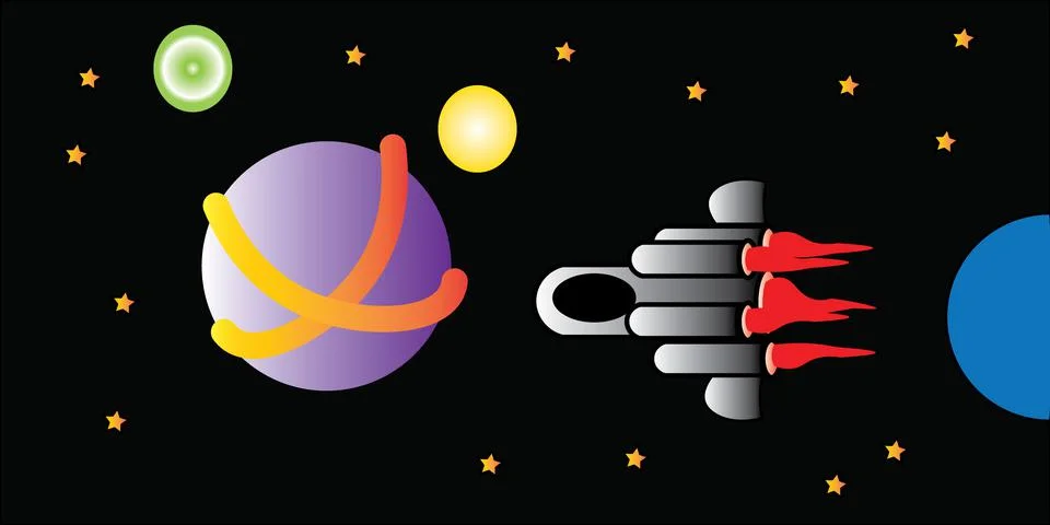 Spacetoon Stock Illustration