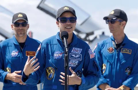 SpaceX Crew-13 Astronauts arrive in Florida ahead of scheduled launch, Titusvill Stock Photos