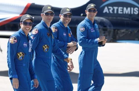 SpaceX Crew-13 Astronauts arrive in Florida ahead of scheduled launch, Titusvill Stock Photos