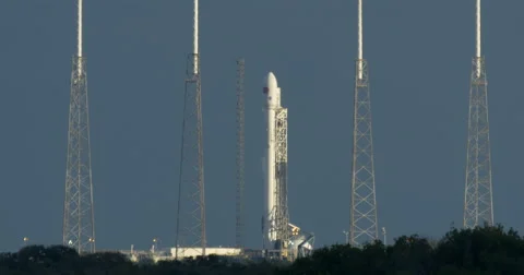 SpaceX Falcon 9 DSCOVR Launch Scrub Editorial Content. Non-commercial Use only. Stock Footage 47976052