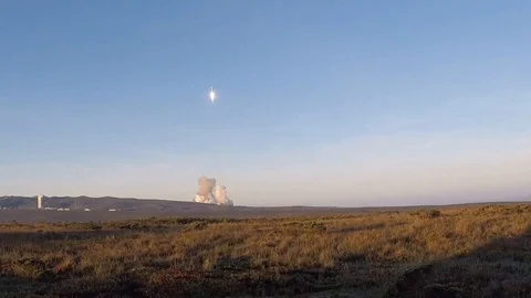 SpaceX Falcon 9 Iridium-5 Rocket launches successfully Stock-Footage 88127801