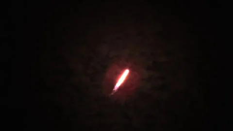 SpaceX Falcon 9 rocket carrying Nova-C lunar lander Stock Footage 265459215