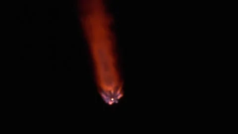 SpaceX Falcon 9 rocket carrying Nova-C lunar lander Stock Footage 265459382