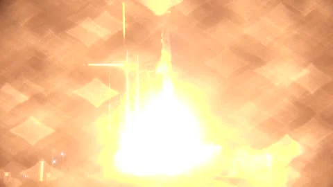 SpaceX Falcon 9 rocket carrying Nova-C Lunar Lander launching from Complex 39A Stock Footage 289848518