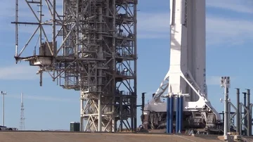 SpaceX Falcon Heavy Rocket Stock Footage