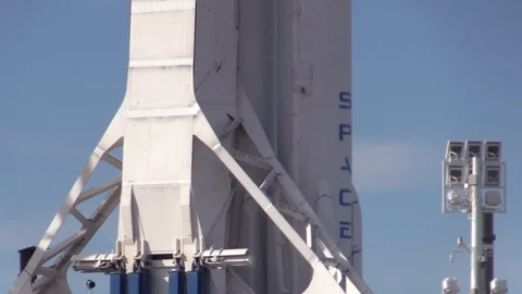 SpaceX Falcon Heavy Rocket Stockbeeldmateriaal 85494288