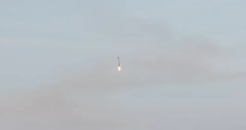 SpaceX Sentinel-6 Michael Freilich Booster Landing 2 Stock Footage 143676539