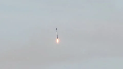 SpaceX Sentinel-6 Michael Freilich Booster Landing Stock Footage 143720574