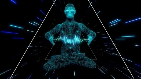 Spacial Energy Looping Animation Stock Footage 73609811