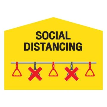 Spacing between the handles and the hand strap Stock Illustration