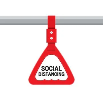 Spacing between the handles and the hand strap Stock Illustration