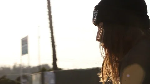 Spacing out while riding bike Stock Footage 101817847