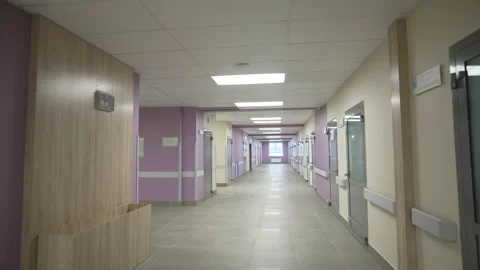 Spacious clinic lobby features lavender highlights 動画素材 312408238