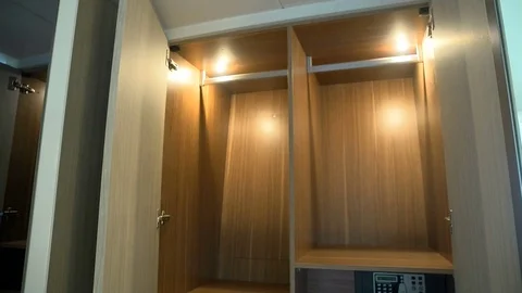 Spacious closet on a boat. Stock Footage 82001555