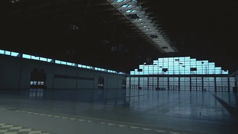 Spacious Entrance Inside a Building Video stock 86595415