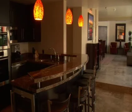 Spacious hotel penthouse Stock Footage 21584388