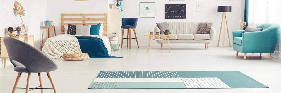 Spacious multifunctional room interior Stock-Fotos