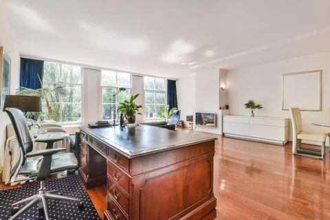 Spacious office room Stock Photos