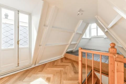 Spacious room design Stock Photos