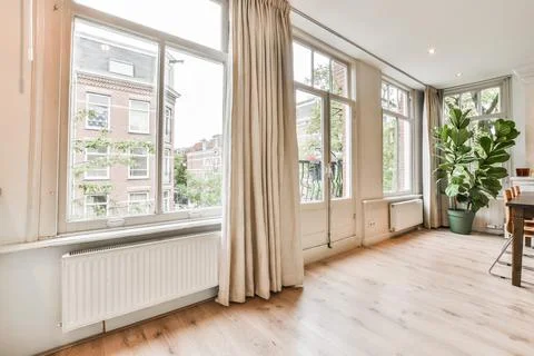 Spacious room design Stock Photos
