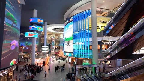 A spacious view of Skytropolis Indoor Theme Park at Genting Highlands Stock Footage 337990298