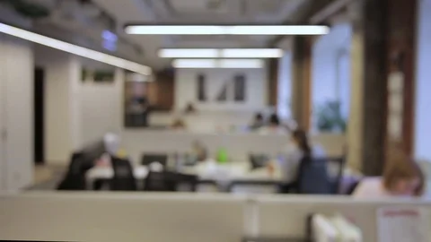 Spacious workplace where employees work in leading company. Stock Footage 83122724
