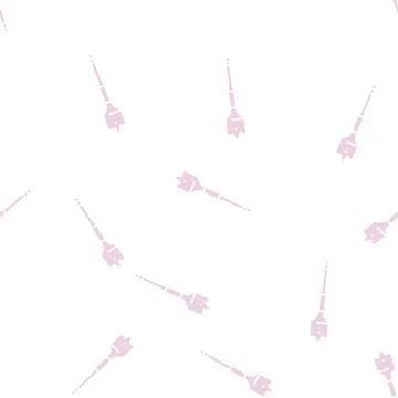 Spade bit for drilling glyph seamless pattern Stock Illustration