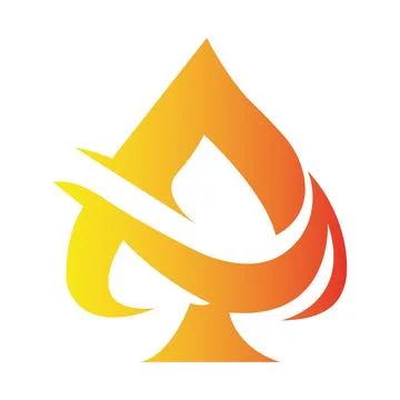 Spade Candle Light Creative Modern Logo, candle frame logo vector illustration F Stock Illustration