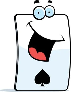 Spade Card Smiling Stock Illustration