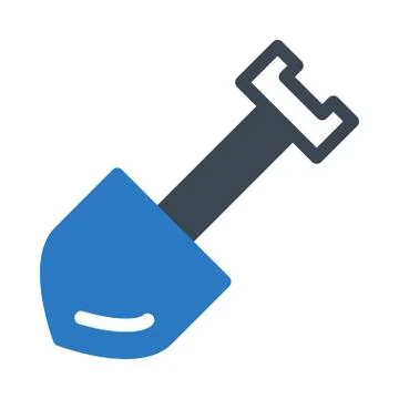 Spade Flat Vector Icon Stock Illustration