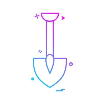 Spade icon vector design Stock Illustration