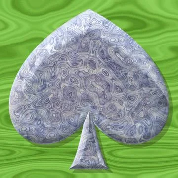 Spade shape frame with seamless generated texture Stock Illustration