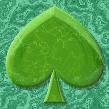 Spade shape frame with seamless generated texture Stock Illustration