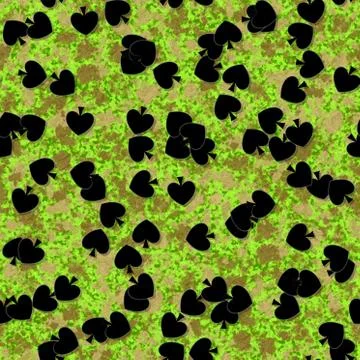 Spade shapes with seamless generated texture background Stock Illustration