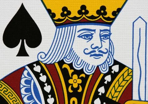 Spades king Stock Photos