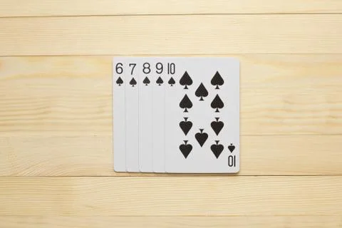 Spades  Straight Flush 스톡 사진
