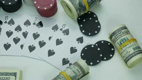 Spades Street Flush Stock Footage 89546064