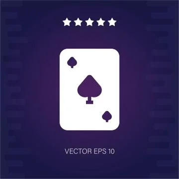 Spades vector icon Stock Illustration