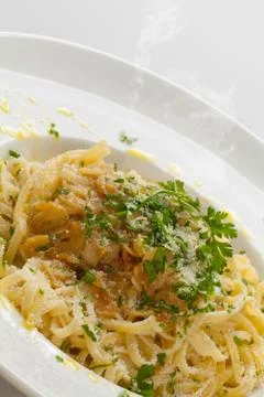 Spaghetti aglio e olio Stock Photos