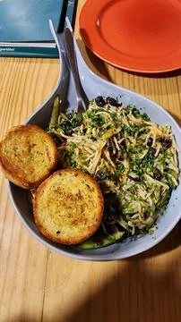 Spaghetti Aglio e Olio Fotos de archivo