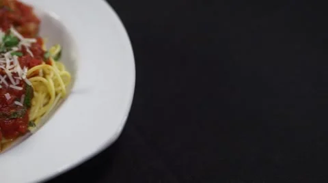 Spaghetti and Meatballs Stock Footage 40215473
