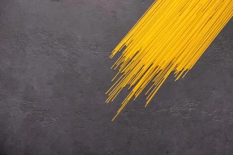 Spaghetti background concept close up. Diet and healthy food concept. Italian Stock Photos
