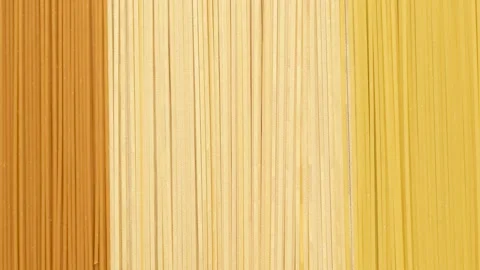Spaghetti - background. Pasta, top view. Variety of spaghetti. Stock Footage 148296817