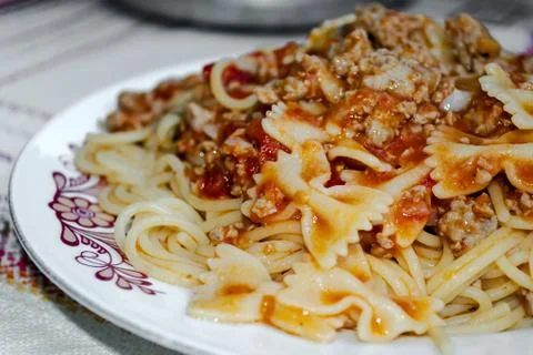 Spaghetti bolognese Stock Photos
