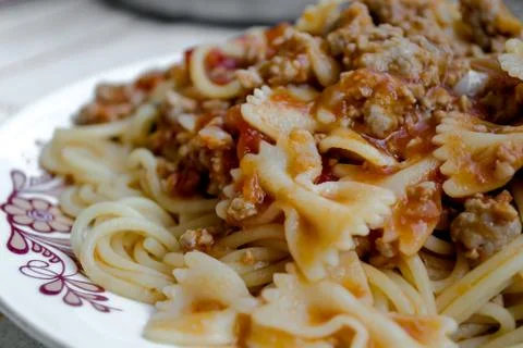 Spaghetti bolognese Stock Photos