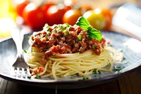 Spaghetti bolognese Stock-Fotos