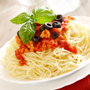 Spaghetti bolognese Stock Photos