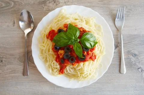 Spaghetti bolognese Stock Photos