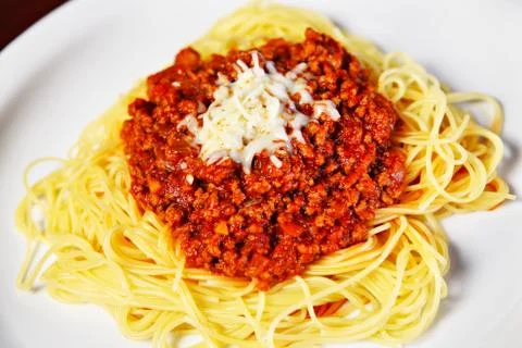 Spaghetti bolognese Stock Photos