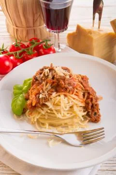 Spaghetti bolognese Stock Photos